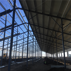 Moderno industriale prefabbricato struttura in acciaio luce fienile casa fattoria stabile <span class=keywords><strong>per</strong></span> mucca maiale pollo cavallo capra allevamento di pollame - Product Image 3