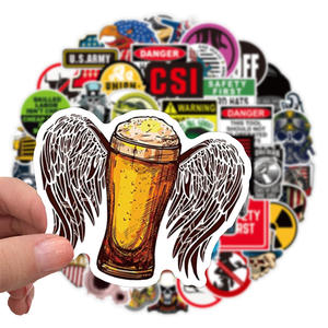 Adesivi Decorativi Personalizzati per Etichette in PE/PET con Stampa Dorata, Autoadesivi in Silicone, Gioco Online Brawl Stars, Confezione da 50 Pezzi - Product Image 3