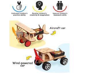 <span class=keywords><strong>5</strong></span> in 1 kit di stelo per bambini progetti di costruzione di scienze in legno modello di kit di auto, giocattoli 3D <span class=keywords><strong>puzzle</strong></span> mestieri educativi regali - Product Image 3