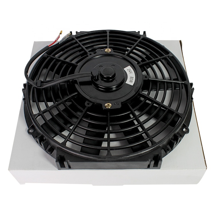 Evrensel Fan 12 inç 80W/120W ince elektrikli araba oto radyatör soğutma fanı