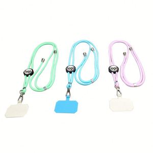 Custom Logo Printed <b>Polyester</b> Phone Strap with <b>Lanyard</b> for Household Use-Mix Color 2x140cm - Product Image 1