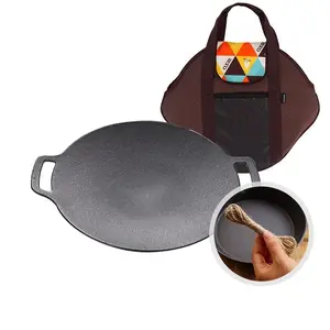 Outdoor Camping Barbecue Plate Korean Barbecue Plate Gas Induction Cooker With Frying Pan Grill Plate Barbecue Supplies