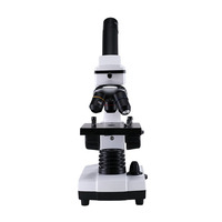 Microscope 2000x monocular straight tube with glass slide optical microscope science toy biology class