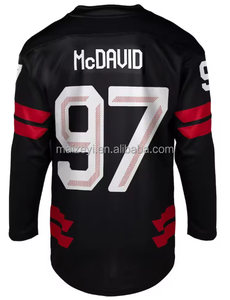 Equipo de Canadá 2026 Cosido con la Mejor Calidad # 87 Sidney Crosby # 97 <span class=keywords><strong>Connor</strong></span> McDavid # 29 Camiseta de hockey sobre hielo personalizable de Nathan MacKinnon - Product Image 2