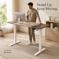 Table télescopique électrique silencieuse AOR Home avec plateau en bois et structure métallique pour bureau, ordinateur, apprentissage, personnalisable, toutes couleurs, directement de l'usine