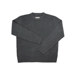 Pull à col rond épais d'hiver pour homme de haute qualité, à épaules tombantes, personnalisable, couleur personnalisée, laine/nylon, manches longues - Product Image 1