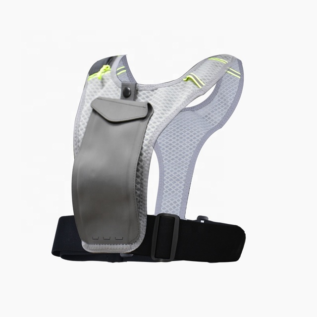 Custom Factory Price Outdoor Reflective Hydration Backpack Chest Bag Running Vest Phone Holder