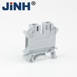 JINH UK6N DINレール端子台ワイヤー電気導体ユニバーサルコネクタネジ式接続端子台ブロック - Product Image 4