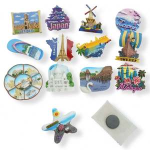 Vente directe usine – Aimants personnalisés en résine imprimée en 3D pour réfrigérateur, thème tourisme Philippines, pour usage domestique - Product Image 1