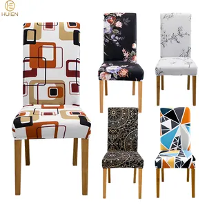 Pattern designer Prevent dirt swag back white weeding chair cover stretch chair cover New Style Flower Chair Cover