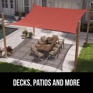 <span class=keywords><strong>Voile</strong></span> <span class=keywords><strong>d</strong></span>'<span class=keywords><strong>ombrage</strong></span> en polyéthylène haute densité (HDPE) Patio extérieur pelouse auvent de jardin pare-soleil de stationnement de voiture - Product Image 5