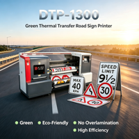 Imprimante numérique de signalisation routière par transfert thermique, imprimante industrielle de grande format 1,3 m pour les panneaux de signalisation routière d'Oman