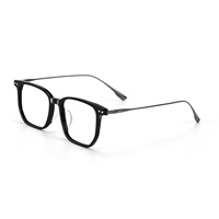 Monture de lunettes de vue GG-F571 de créateur, de haute qualité, style rétro-chic, surdimensionnée, avec pont nasal intégré en acétate, compatible