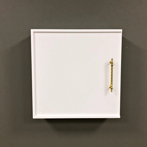 Armoire <span class=keywords><strong>de</strong></span> salle <span class=keywords><strong>de</strong></span> bain personnalisée armoire à pharmacie murale avec couvercle coulissant armoire en bois massif - Product Image 4