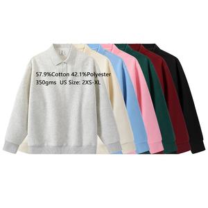 Sudadera Polo de alta calidad para hombre, sudadera para correr, ropa deportiva, sudadera de algodón de Color sólido - Product Image 4