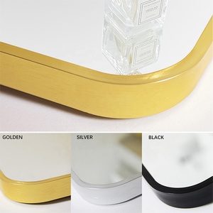 Miroir <span class=keywords><strong>de</strong></span> <span class=keywords><strong>salle</strong></span> <span class=keywords><strong>de</strong></span> <span class=keywords><strong>bain</strong></span> avec éclairage <span class=keywords><strong>LED</strong></span>, cadre en aluminium, miroir mural avec coins arrondis - Product Image 3