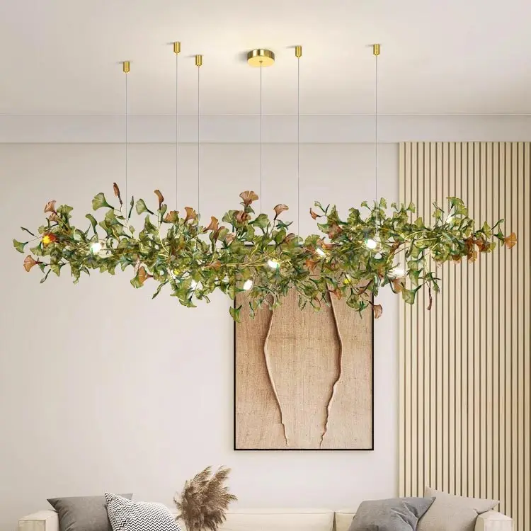 カスタムメイドの木の枝シャンデリア高級家の装飾リビングルームK9クリスタルロビーモダンLedクリスタルペンダントライトランペ