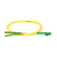 Cordon de brassage fibre optique Simplex monomode HI LINK à vente directe 0.9/2.0/3.0mm E2000 APC-LC APC Duplex PVC/LSZH pour FTTH, 4G, WiFi, 5G