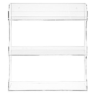 Estante de Almacenamiento Vertical de Especias de Acrílico Transparente <span class=keywords><strong>para</strong></span> Montar en la Pared, Estantes de Almacenamiento de Lucite, Organizador de <span class=keywords><strong>Cocina</strong></span> <span class=keywords><strong>para</strong></span> Tienda de Maquillaje - Product Image 4