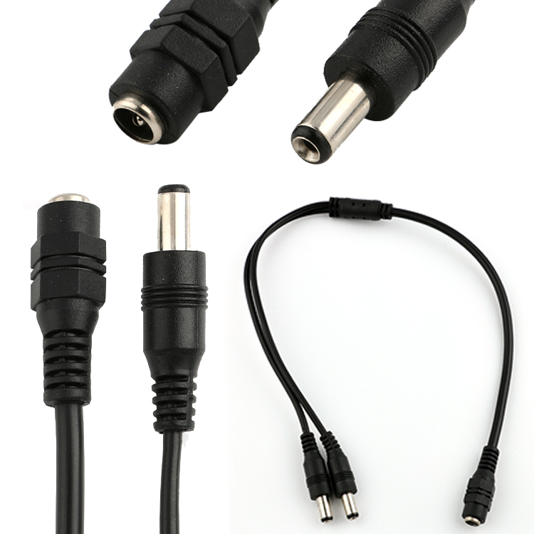 60W 5.5x2.1mm Photovoltaic Solar Cable Female To Male DC Power