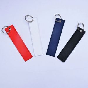 Blank Embroidery Keychain Custom Double Sided Tag Keychain with LOGO - Product Image 1