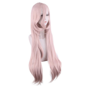 Perruque synthétique rose clair Ainizi 100 cm Danganronpa: Trigger Happy Havoc, rôle d'<span class=keywords><strong>Iruma</strong></span> Miu, perruque de cosplay pour femmes - Product Image 3
