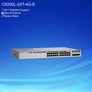 สวิตช์เครือข่ายสำหรับศูนย์ข้อมูล Catalyst 9200L-24T-4G-E แบบ 24 พอร์ต 4x1G Uplink POE QoS รองรับ VLAN แบบ Stackable - Product Image 1