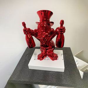 Escultura de Resina Personalizada del Pato Donald en Color Champán Brillante, Modelo de Amor para Estatua Artística, Decoración del Hogar - Product Image 3