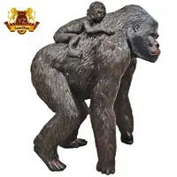 ประติมากรรมรูปปั้นลิงคิงคอง,รูปปั้นกอริลลาไฟเบอร์กลาสกลางแจ้งงานฝีมือเรซิ่น