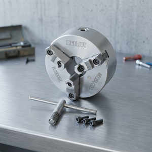 Mandrin réversible FERVI Precision Auto-Center à 3 griffes avec fonction autocentrante, alésage 4-85 mm, longueur 122 mm - Product Image 3