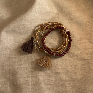 Style bohème multicouche perlé Bracelet femme été National vent lumière luxe niche Vintage main ensemble de bijoux en gros - Product Image 6