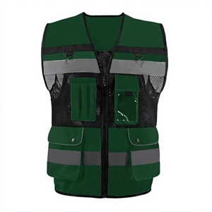 Gilet de sécurité réfléchissant haute visibilité personnalisé, gilet de travail pour la construction et la circulation, gilet de sécurité extérieur réfléchissant conforme aux normes ANSI - Product Image 1
