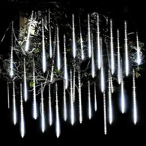 Thrisdar 30 см 50 см Метеоритный Дождь светодиодные гирлянды свет 8 висячие серьги в виде капель дождя с падающим снегом и легкий водонепроницаемый каскадные фоны для фотографирования