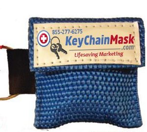 Kunden spezifischer Einweg-Schlüssel bund aus gewebtem Beutel für CPR-Training Erste-Hilfe-Gesichts schutz und Puppen-Einweg-Manakin - Product Image 5