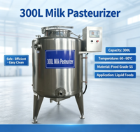 Commerciële hete verkoop melkpasteurisatiemachine, ijsroompasteurisatiemachine en pasteurisator