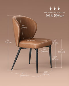<span class=keywords><strong>Chaises</strong></span> de salle à manger <span class=keywords><strong>VASAGLE</strong></span> modernes de style mid-century, grossiste OEM, <span class=keywords><strong>chaises</strong></span> de salle à manger rembourrées en cuir pour salle à manger - Product Image 4