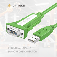 Adaptateur de puce FTDI RS232 direct d'usine câble pilote série DB9 vers USB pour Modem de données vert Win/MacOS/Linux pour registre de caissier
