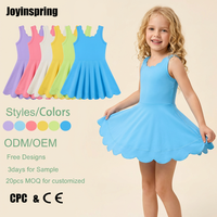 Jupe-short personnalisée décontractée pour enfants de 3 à 18 ans avec short intégré, motif papillon, sans manches, en nylon premium, pour le sport, le quotidien, le yoga, le tennis, la gym, vente en gros