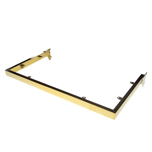 <strong>Custom</strong> Design Wall Shelf System Clothing Store <strong>Fixtures</strong> Gold Clothing <strong>Display</strong> Hanger Bar - Product Image 1