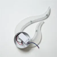 Applique murale moderne acrylique pour décoration intérieure lampe murale LED en forme de flamme pour fond de villa d'hôtel