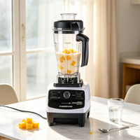 Mixeur broyeur de fruits et smoothies haute vitesse 2,5-6L grande capacité pour cuisine et restaurant