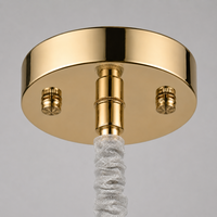 Lampe suspendue GRSD de luxe en cristal multicouche doré pour salon et salle à manger