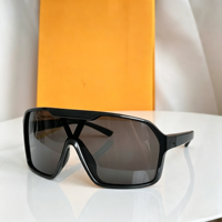 Lunettes de soleil unisexes tendance, monture carrée surdimensionnée dorée, verres dégradés en PC, protection UV400, pour activités de plein air