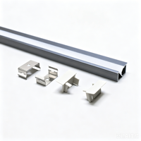 Profilé en aluminium extrudé 5035 pour canal LED, éclairage de surface pour armoire, boîtier en aluminium durable