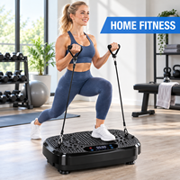 Plateforme vibrante verticale avec 200 niveaux de résistance, plateforme de fitness ABS, télécommande, machine d'exercice vibrante pour l'entraînement à domicile