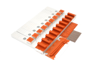 Plaques d'impression à chaud en caoutchouc silicone orange résistantes à la température, dureté 40-90 ShoreA, épaisseur 1,5-10 mm, taille personnalisée