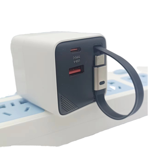 Chargeur rapide GaN 65W <span class=keywords><strong>pour</strong></span> <span class=keywords><strong>iPhone</strong></span> 16 Smart Watch Câble rétractable <span class=keywords><strong>Pied</strong></span> pliant Fonction PD 3.0 - Product Image 1