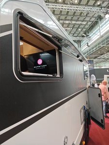 Fenêtre de caravane/<span class=keywords><strong>camping</strong></span>-<span class=keywords><strong>car</strong></span> MEIDI à double vitrage avec isolation thermique de haute performance, cadre extérieur ASA, 818*315mm - Product Image 3