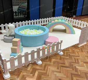 Benutzer definierte Indoor-Spielplatz-Set für Kinder Günstige Softplay-Geräte mit Ball Pools & Zäune für Geburtstags feiern Vermietung verfügbar - Product Image 3