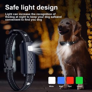 2025 Модернизированный 4000ft ошейник для дрессировки собак с дистанционно регулируемым звуком Вибрационный шок IP67 с мигающим светом для ночных прогулок - Product Image 3